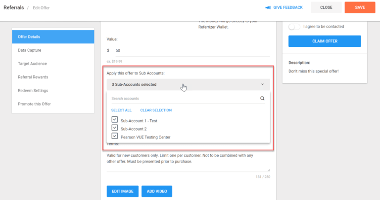Creating Offers For Multiple Locations - Knowledge Base - Referrizer